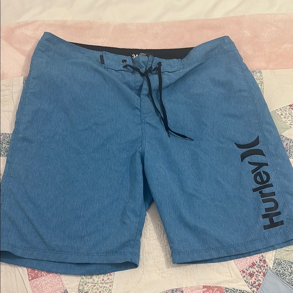 Men’s Hurley Blue SwimTrunks - Picture 1 of 3